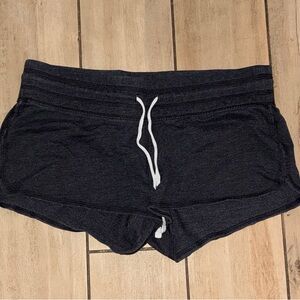 Old Navy Charcoal Athletic Shorts with White Drawstring